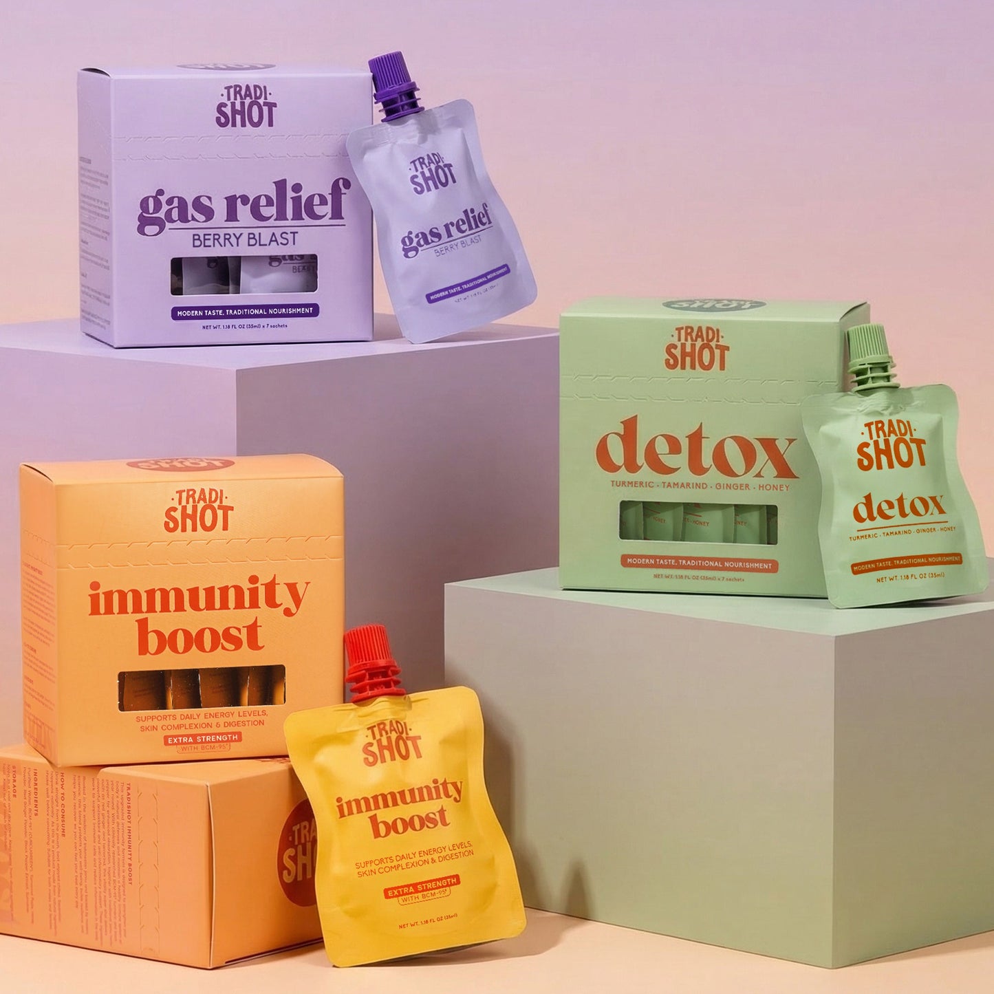 Signature Jamu Ritual - 2x Immunity + 1x Detox + 1 Gas Relief