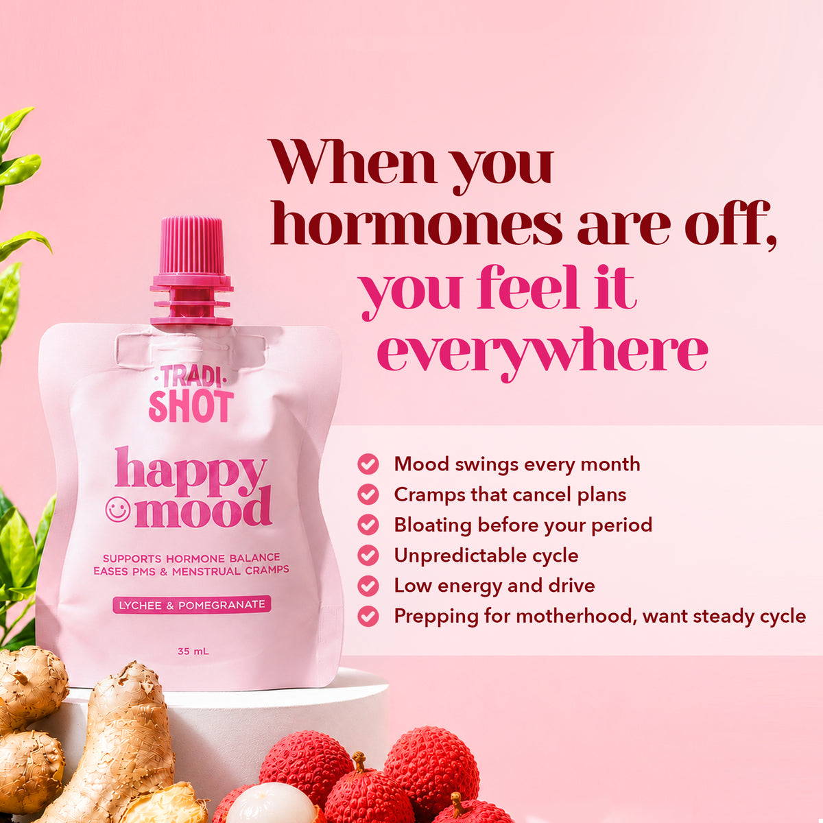 NEW Tradishot Happy Mood