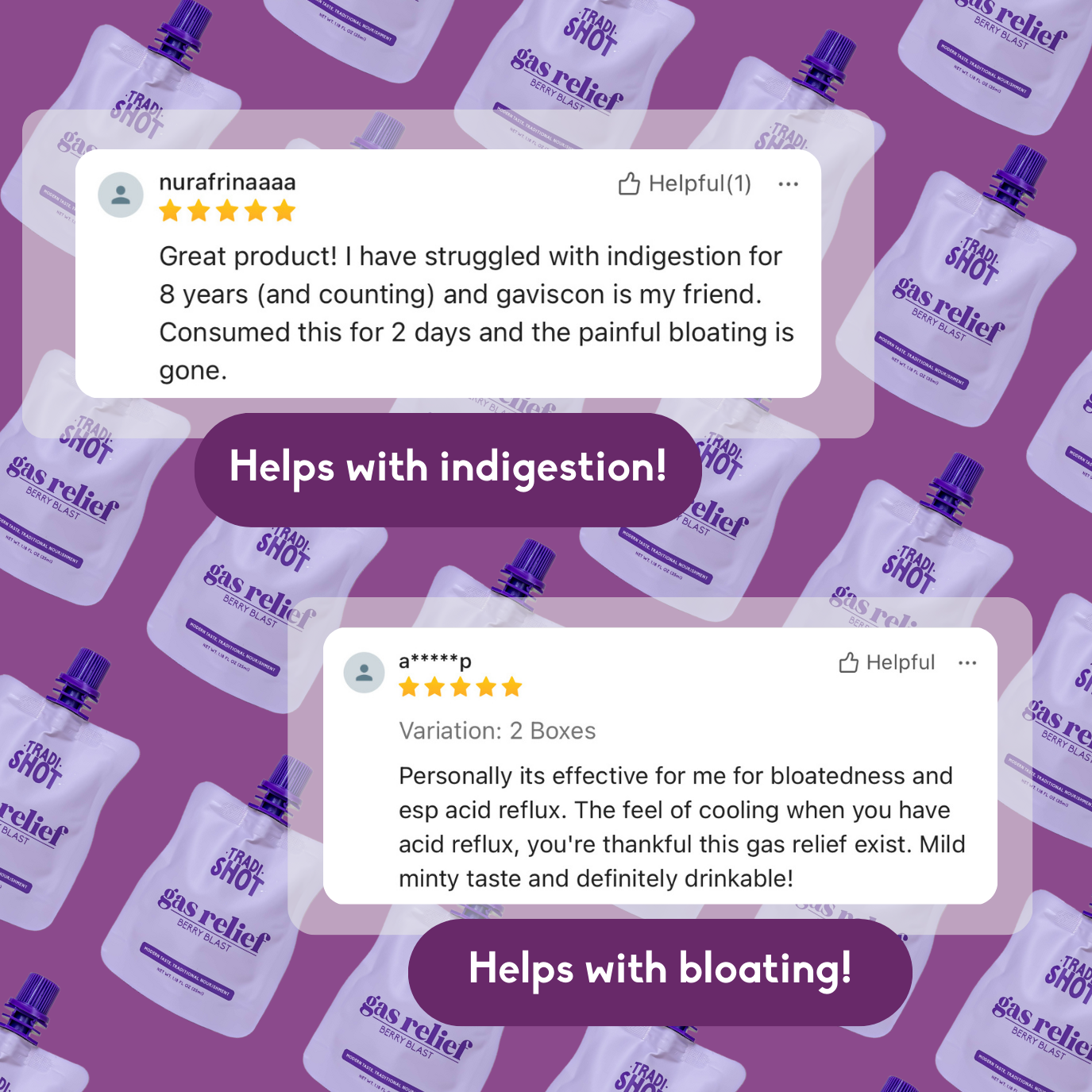 Tradishot Gas Relief